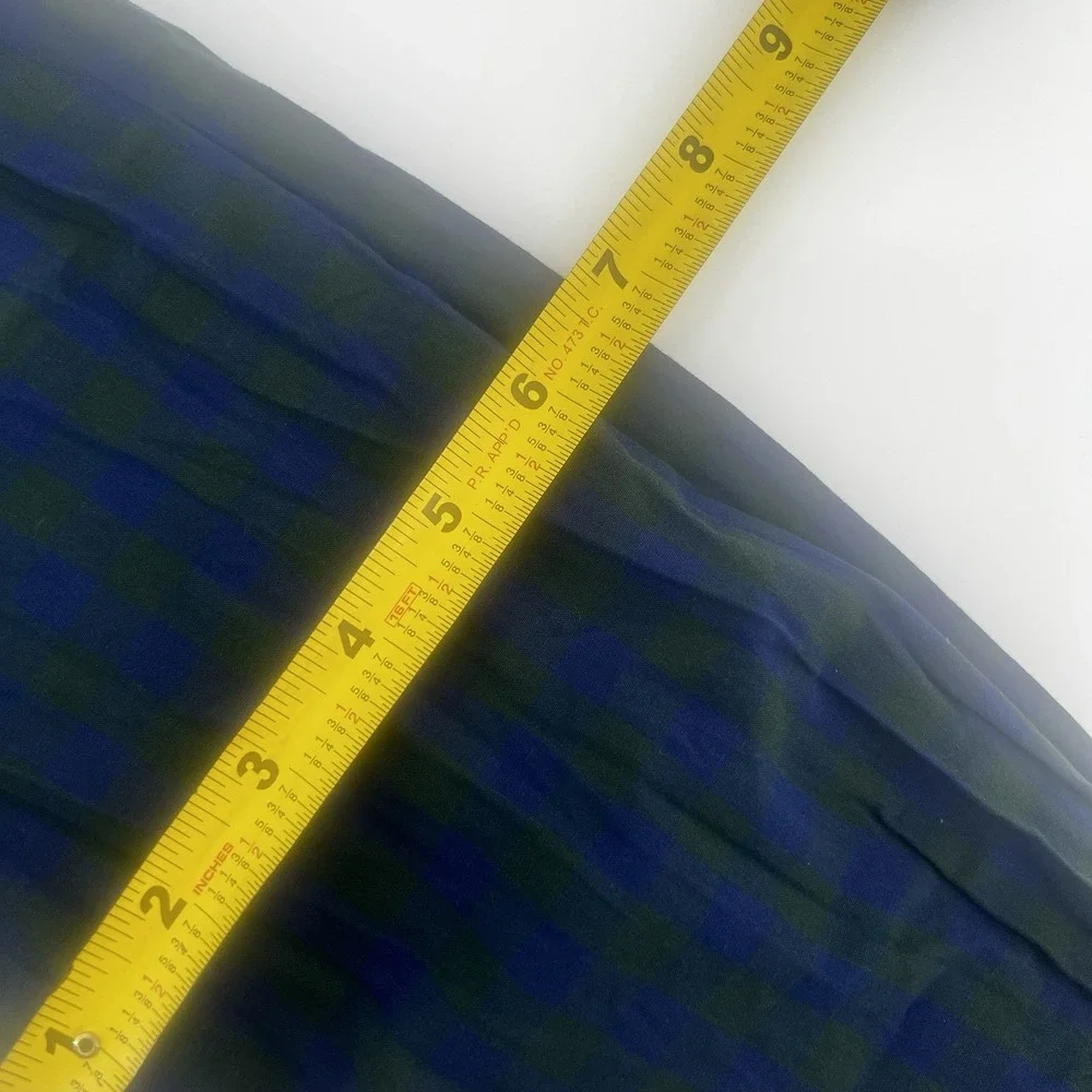 J.Crew Plaid Button-Down Shirt‎ Men's Size M Blue Green  Cotton